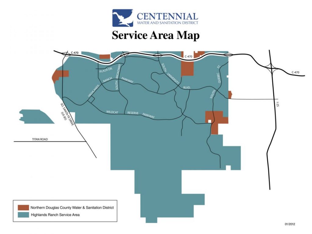 City of Centennial Territory Map