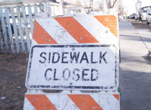 Denver Sewer Repair | Sidewalk Closed Sign
